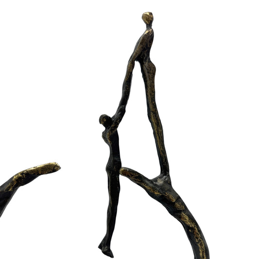 Sculptuur "Surface" - Verbronsd - hoogte 29 cm