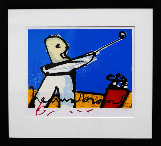Herman Brood Golfer blauw zeefdruk