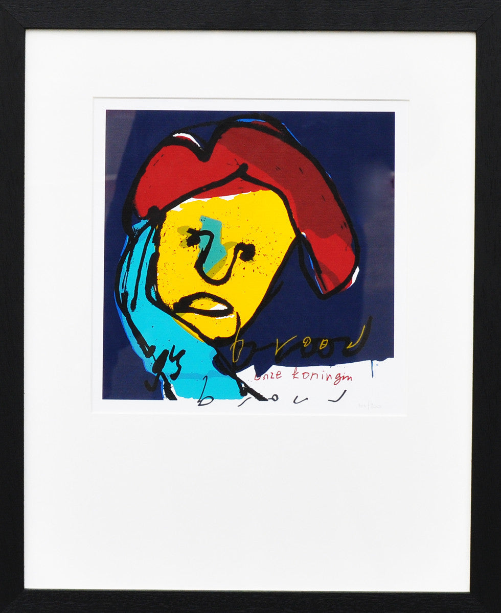 Herman Brood Onze Koningin zeefdruk