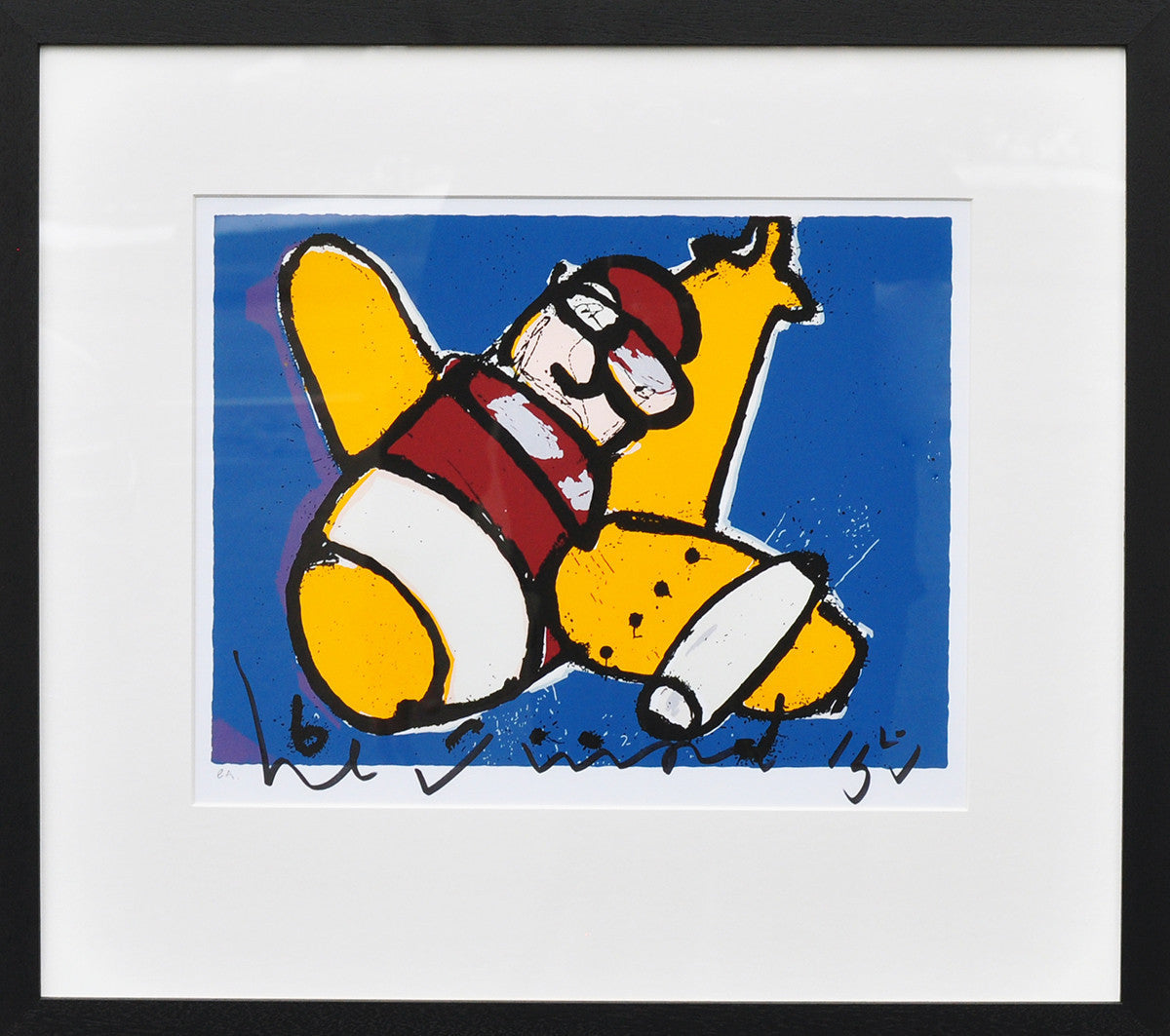 Herman Brood Vliegtuig 1 zeefdruk