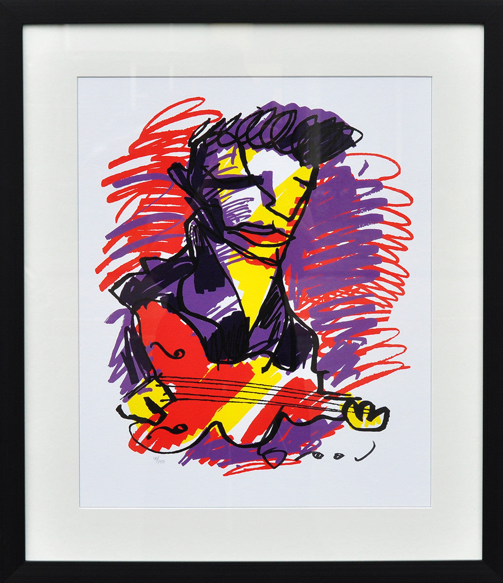 Herman Brood Gitarist zeefdruk