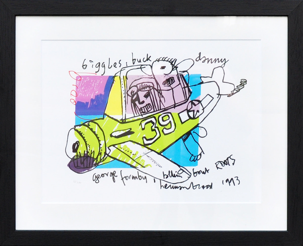 Herman Brood Biggles zeefdruk