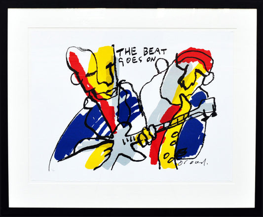 Herman Brood The beat goes on 2 zeefdruk