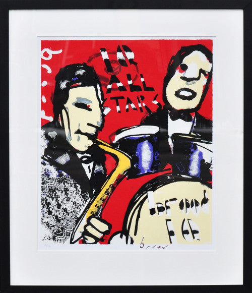 Herman Brood All Stars zeefdruk